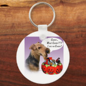 Welsh Terrier Halloween Candy Schlüsselanhänger (Vorderseite)