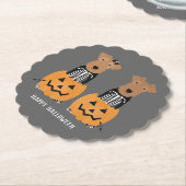 Welsh Terrier Halloween Skeleton Untersetzer (angewinkelt)