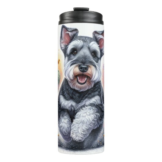 Welsh Terrier in der Illustration Thermosbecher (Vorderseite)