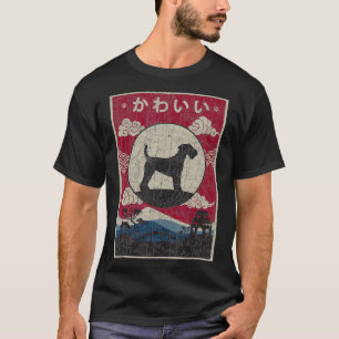 Welsh Terrier Japanese Design Kawaii Mama geburt T-Shirt