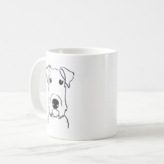 Welsh Terrier Kaffeetasse (Vorderseite Links)