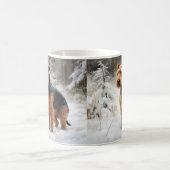 Welsh Terrier Let It Snow Weihnachten Kaffeetasse (Mittel)