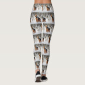 Welsh Terrier Let It Snow Weihnachten Leggings (Rückseite)