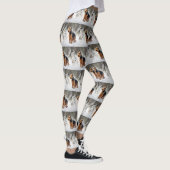 Welsh Terrier Let It Snow Weihnachten Leggings (Rechts)