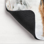 Welsh Terrier Let It Snow Weihnachten Mousepad (Ecke)
