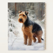 Welsh Terrier Let It Snow Weihnachten Planer (Rückseite)
