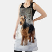 Welsh Terrier Let It Snow Weihnachten Schürze (InSitu)