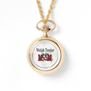 Welsh Terrier Mama Geschenke Armbanduhr