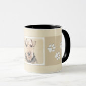 Welsh Terrier Painting - Niedliche Original Hunde Tasse (VorderseiteRechts)
