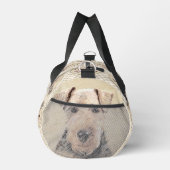 Welsh Terrier Painting WT Niedlich Original Hunde Duffle Bag (Rechts)