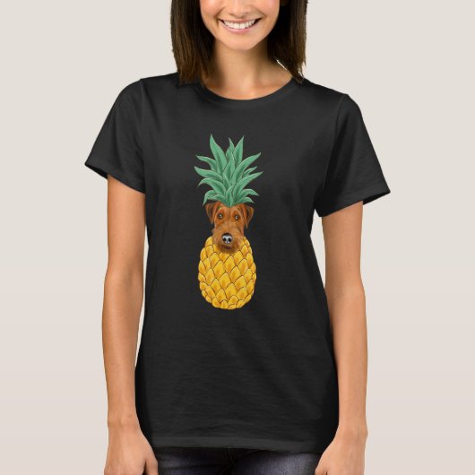 Welsh Terrier Pineaple Dog T-Shirt (Vorderseite)