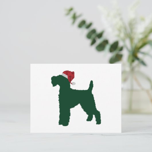 Welsh Terrier Postkarte (Stehend Vorderseite)