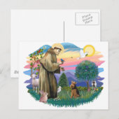 Welsh Terrier Postkarte (Vorne/Hinten)