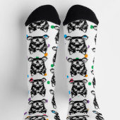 Welsh Terrier Puppy Poka Dots Personalisiertes The Socken (Oben)