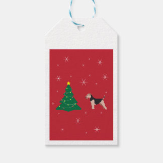 Welsh Terrier Red Gift Tags Geschenkanhänger