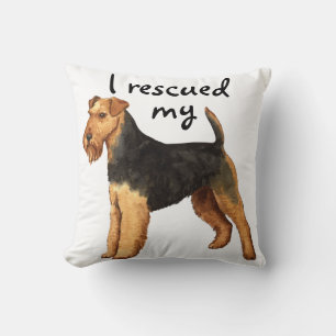 Welsh Terrier Rescue Kissen
