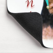 Welsh Terrier Santa Paws Mousepad (Ecke)