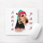 Welsh Terrier Santa Paws Mousepad (Mit Mouse)