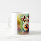 Welsh Terrier Serenity 300824AREF117 - Watercolor Kaffeetasse (Vorderseite Links)