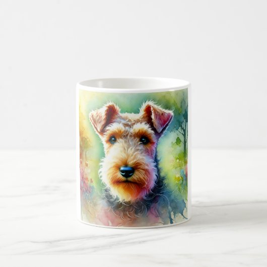 Welsh Terrier Serenity 300824AREF117 - Watercolor Kaffeetasse (Mittel)