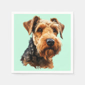 Welsh Terrier Serviette (Vorderseite)