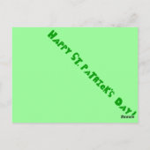 Welsh Terrier St. Patrick's Day Postcard Postkarte (Rückseite)