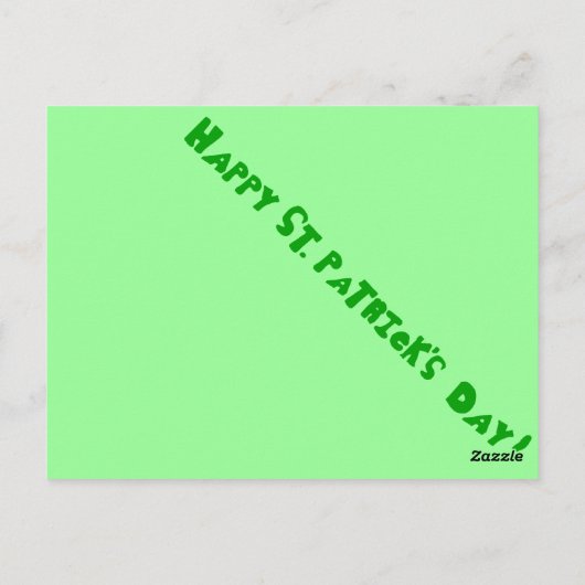 Welsh Terrier St. Patrick's Day Postcard Postkarte (Rückseite)