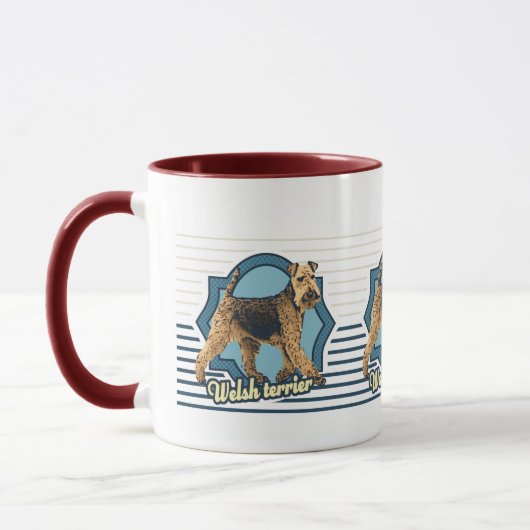 Welsh Terrier Tasse (Links)