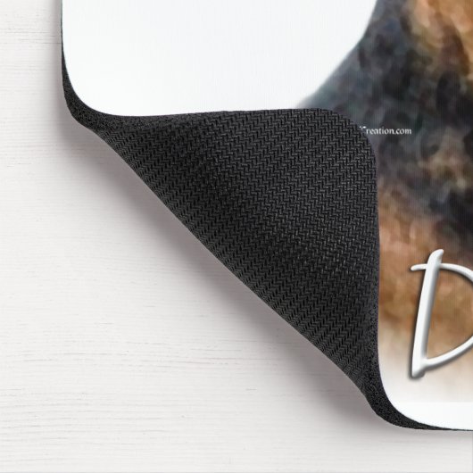 Welsh Terrier Vater 2 Mousepad (Ecke)