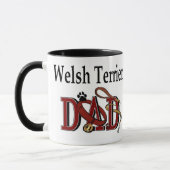 Welsh Terrier Vater Geschenke Tasse (Links)