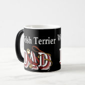Welsh Terrier Vater Geschenke Verwandlungstasse (Vorderseite Links)