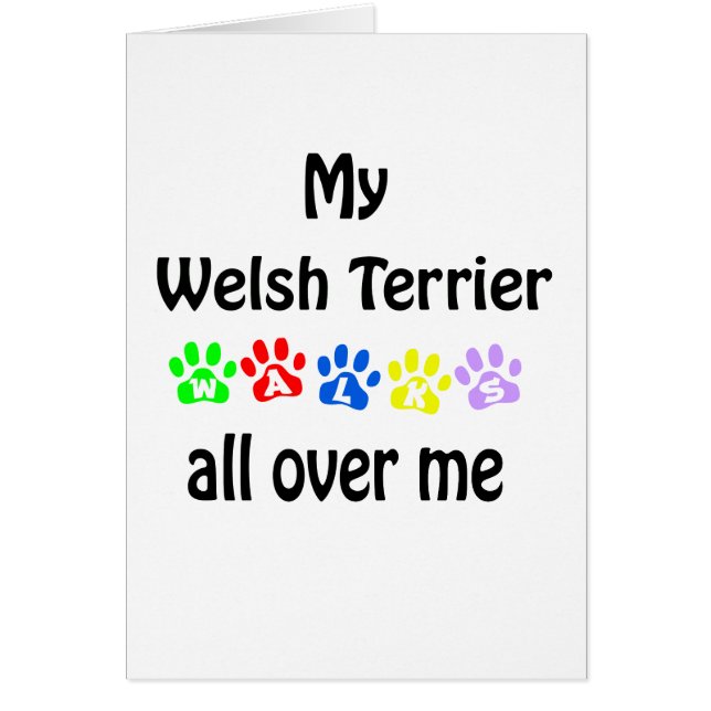 Welsh Terrier Walks Design (Vorne)