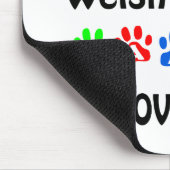 Welsh Terrier Walks Design Mousepad (Ecke)