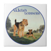 Welsh Terriers Fliese (Vorderseite)