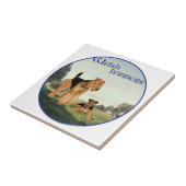 Welsh Terriers Fliese (Seite)