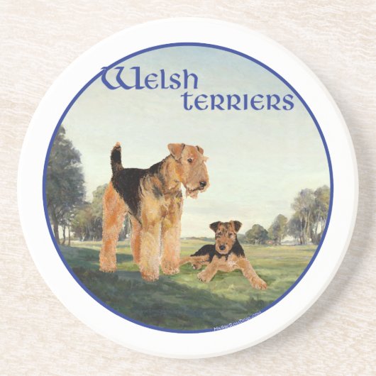 Welsh Terriers Getränkeuntersetzer (Vorne)