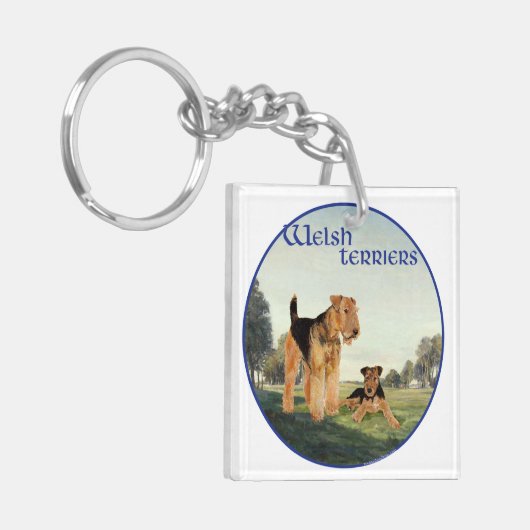 Welsh Terriers Schlüsselanhänger (Vorderseite links)