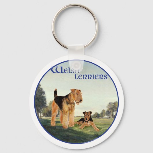Welsh Terriers Schlüsselanhänger (Vorderseite)