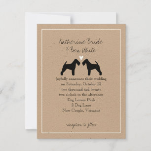 Welsh Terriers Wedding Einladung