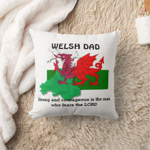 WELSH VATER Flag Wales Kissen
