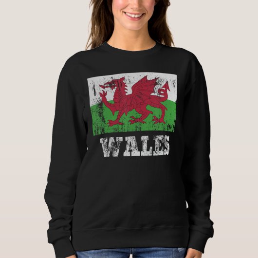 Welsh Wales Flag Pride Welsh Flag 1 Sweatshirt (Vorderseite)