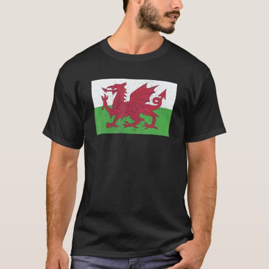 Welsh Wales Flag Pride Welsh Flag T-Shirt (Vorderseite)
