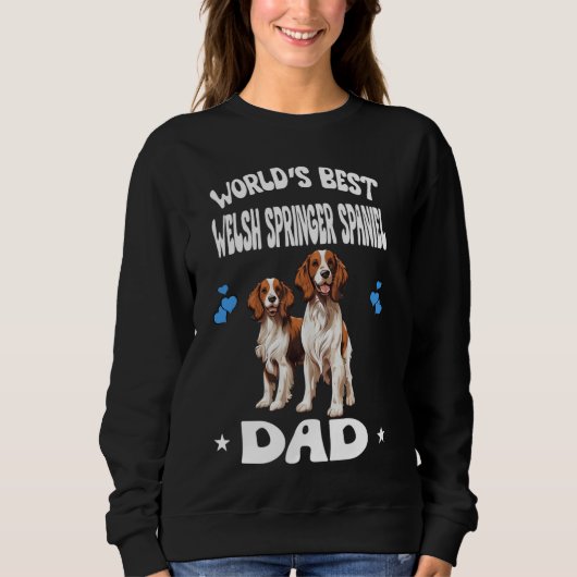 Welsh Welsh Springer Spaniel Vater Dog Pets Sweatshirt (Vorderseite)