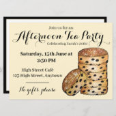 Welshcakes Welsh Cakes Afternoon Tea Britisches Es Einladung (Vorne/Hinten)