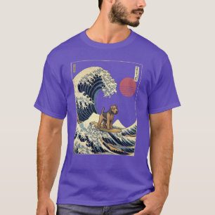 Welsherrier Kanagawa Japanische Surfwelle vintage T-Shirt