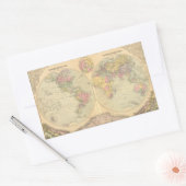 Welt 10 rechteckiger aufkleber (Umschlag)