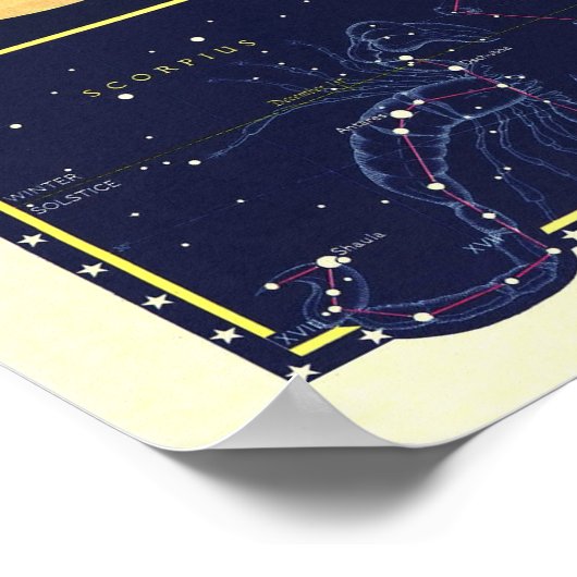 " Welt: 1957 Der Himmel Karte 1/2 ... Poster (Ecke)