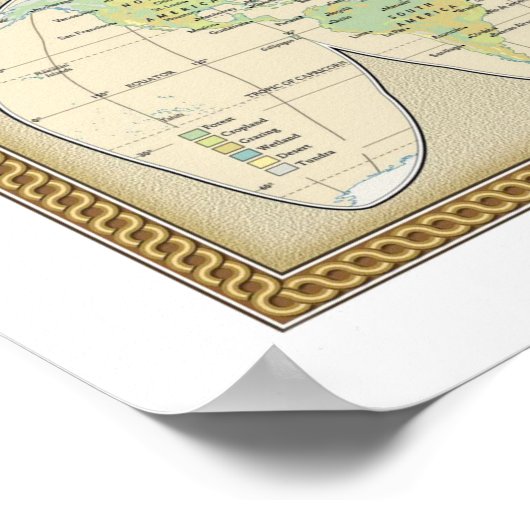 " Welt: 2007/heute - Führungskraft Wall MAP ... Poster (Ecke)