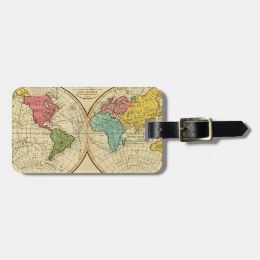 Welt. 3 gepäckanhänger (Vorderseite horizontal)