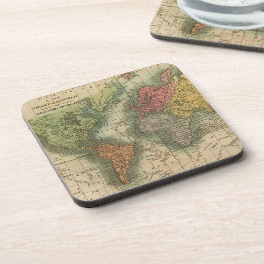 Welt 4 getränkeuntersetzer (Linke Seite)